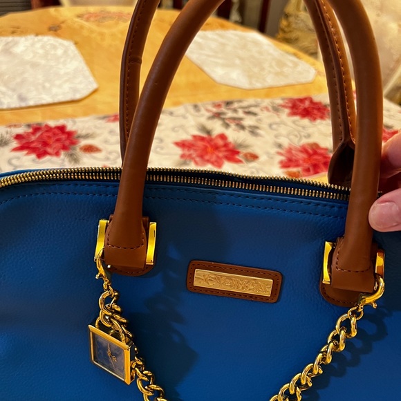 Joy Iman Handbag unique multi colored several satin lining deep pockets. - Picture 5 of 12